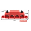 LISTWA BLOK MASY BUSBAR 250A SRUBY 4 x M8 ORAZ 3 x M4 PLUS