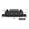 LISTWA BLOK MASY BUSBAR 250A SRUBY 4 x M8 ORAZ 3 x M4 MINUS