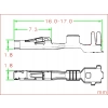 KONEKTOR PIN ZENSKI MERCEDES 0,5-0,75mm2 MLK 1,2 KOSTAL 10 SZTUK