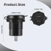 USB ŁADOWARKA 45 W PD TYP C QUICK CHARGE USB QC 3.0 WYŁĄCZNIK