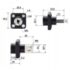 ZŁACZE BATERII 12V 400A SŁUPEK DYSTRYBUCYJNY BUSBAR M8 SOLAR FOTOWOLTAIKA