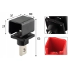 ZŁACZE BATERII 12V 120A SŁUPEK DYSTRYBUCYJNY BUSBAR M6 SOLAR FOTOWOLTAIKA