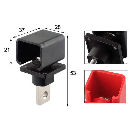 ZŁACZE BATERII 12V 120A SŁUPEK DYSTRYBUCYJNY BUSBAR M6 SOLAR FOTOWOLTAIKA