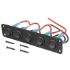 PRZEŁĄCZNIK PANEL ALUMINIUM WŁĄCZNIK SPST LED 12V 20A CZERWONY X5