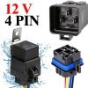 WIĄZKA PRZEKAŹNIKA PODSTAWA HERMETYCZNA GNIAZDO 4 PIN 12V 40A