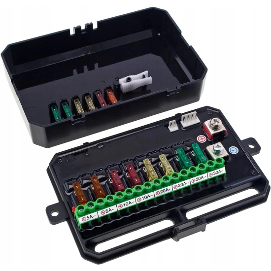 PANEL STEROWNIA 8 PRZEŁĄCZNIKÓW LED DIODA NIEBIESKA OFF ROAD NAKLEJKI KPL