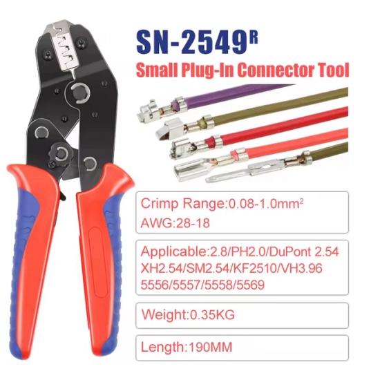 ZACISKARKA SN-2549R PRASKA PH2.0 DUPONT 2.54 XH2.54 SM2.54 KF2510 VH3.96
