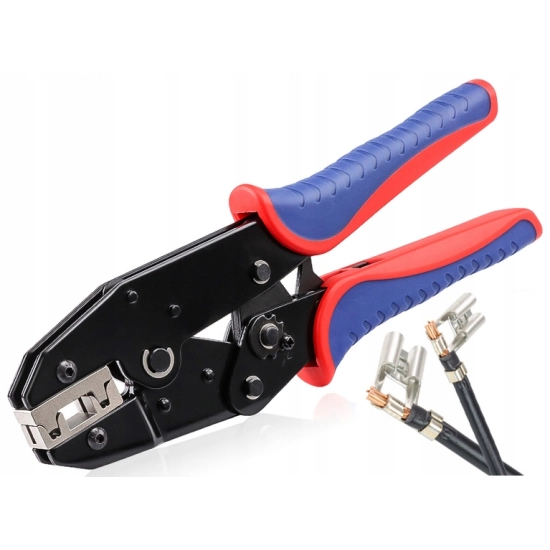 ZACISKARKA YF-056FL PRASKA DO KONEKTORÓW KĄTOWYCH 4,8 6,3 mm NIEIZOLOWANYCH