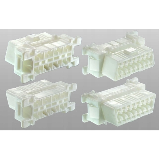 GNIAZDO OBDII OBD II OBD OBD2 OEBD BIAŁE ZATRZASK