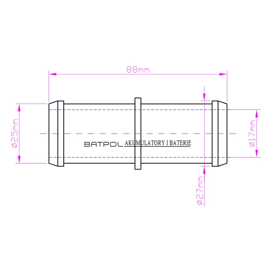 LACZNIK WODY GAZU 25MM PRZEWODU UNIWERSALNY