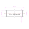 LACZNIK WODY GAZU 22MM PRZEWODU UNIWERSALNY