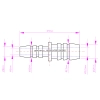 REDUKCJA SPRYSKIWACZA LACZNIK 8 I 12MM UNIWERSALNA