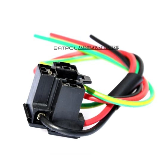 KOSTKA ZLACZE WTYK REFLEKTORA H4 AMP Z PRZEWODAMI