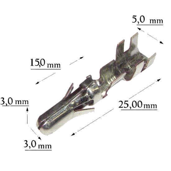KONEKTOR PIN MESKI OKRAGLY L-3,5 MERCEDES BMW