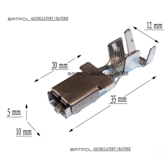 KONEKTOR PIN ZENSKI MAXI F800 KABEL 10-16mm2 BEZP