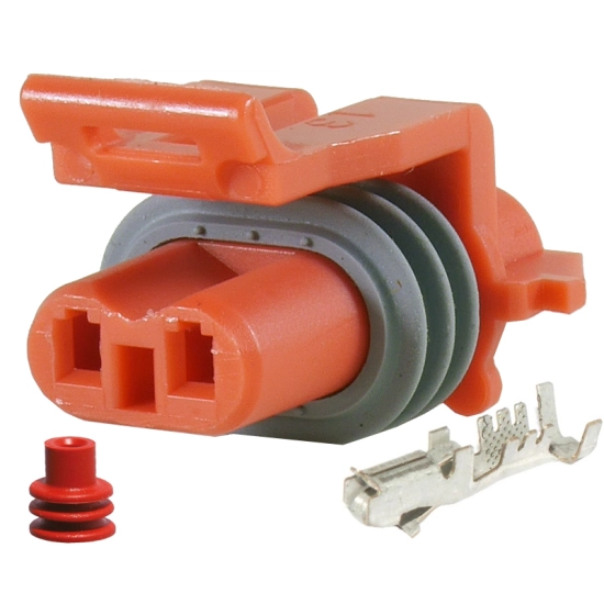 WTYK ZLACZE 2 PIN 0,35-1,0 mm2 METRI PACK 150 RED