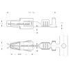 KONEKTOR PIN ZENSKI VW JPT 2,8mm 1,0-2,5 F280 2szt