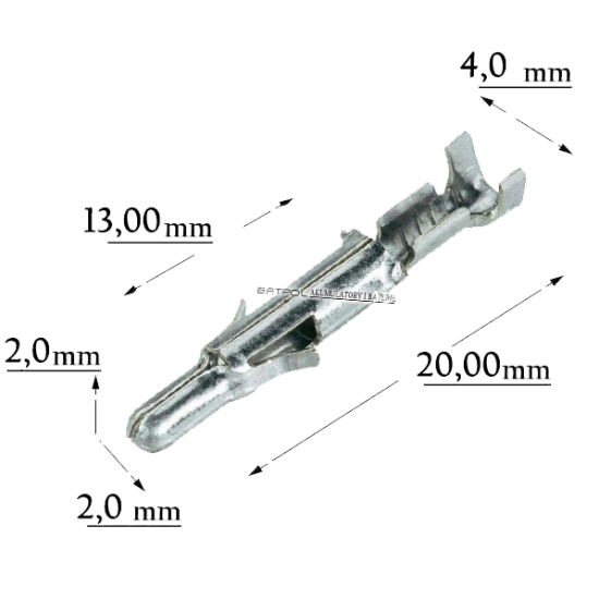 KONEKTOR PIN MESKI OKRAGLY MATE-N-LOCK MNL 2 SZT