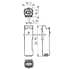 GNIAZDO ZLACZE 2 PIN SICMA PEUGEOT CITROEN FIAT