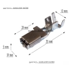 KONEKTOR PIN ZENSKI MAXI F800 KABEL 4-6mm2 BEZP