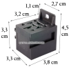 PODSTAWA GNIAZDO PRZEKAZNIKA 12V 70A WITTRIN 3X9,5