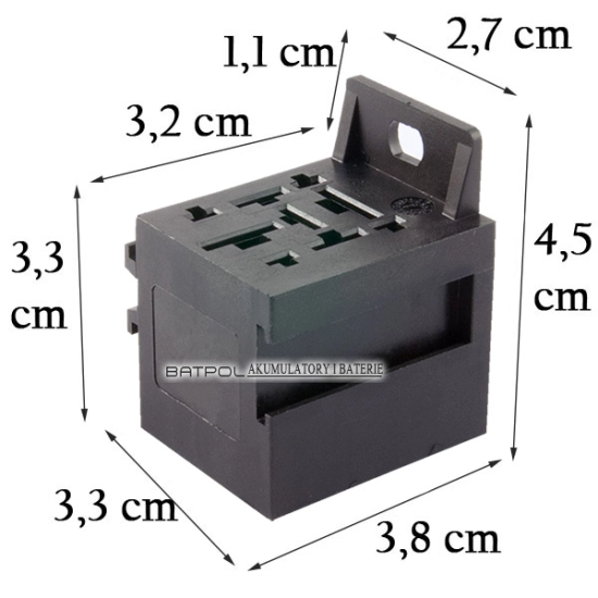 PODSTAWA GNIAZDO PRZEKAZNIKA 12V 70A WITTRIN 3X9,5