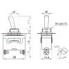 PRZELACZNIK HERMETYCZNY ON/OFF/ON 12-230V TS-603