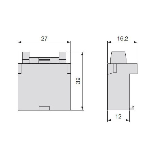 GNIAZDO PODSTAWA BEZPIECZNIKA UNIVAL MODULOWA 19mm