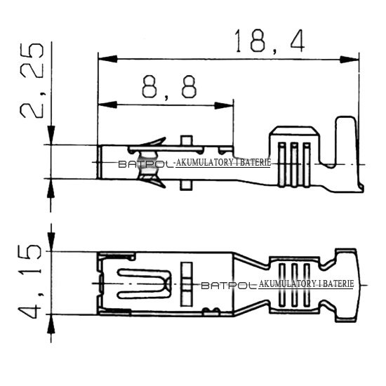 KONEKTOR PIN ZENSKI KOSTAL 2,8 SLK MERCEDES BMW