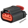 KOSTKA WTYK ZLACZE PRZEPLYWOMIERZA 6 PIN 1438153-5