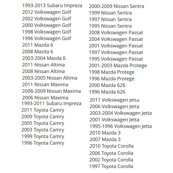 KOSTKA AIRBAG VW TOYOTA MAZDA NISSAN PODUSZKI POM
