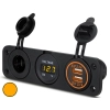 USB 4,2A+WOLTOMIERZ 6-30V+GNIAZDO ZAPALNICZKI POMA