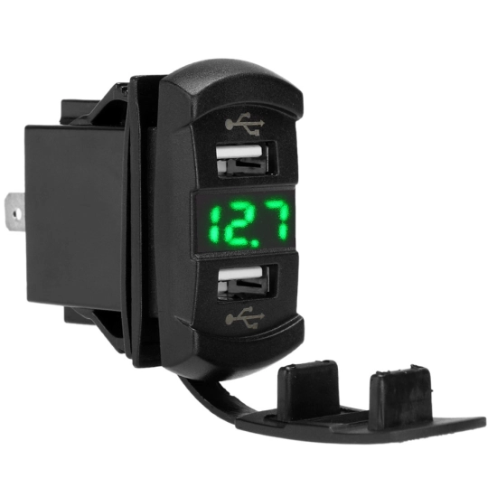 USB 4,2A SAMOCHODOWA LADOWARKA 12V WOLTOMIERZ Z