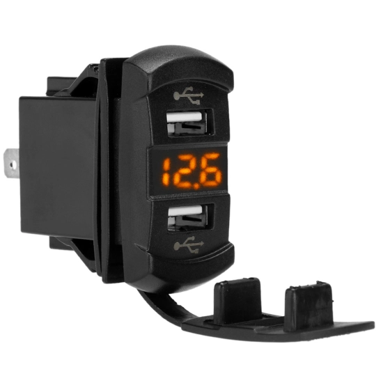 USB 4,2A SAMOCHODOWA LADOWARKA 12V WOLTOMIERZ P