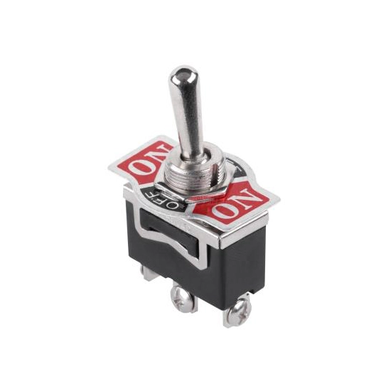 PRZELACZNIK 3 PIN METAL ON/OFF/ON 12-230V TS-303