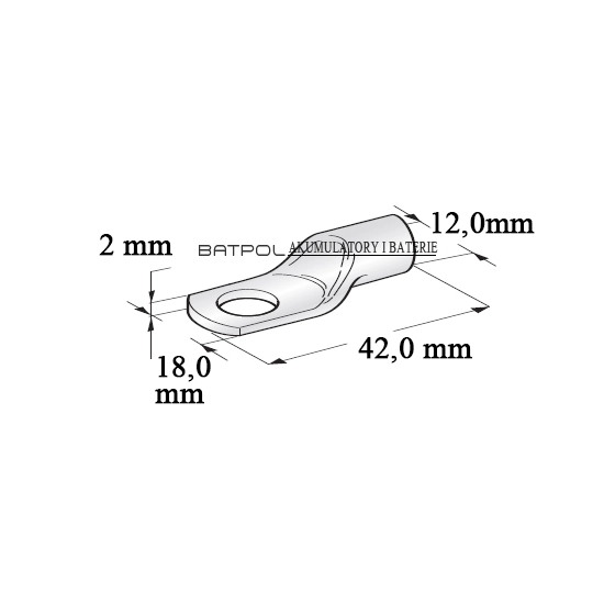 KONEKTOR OCZKOWY M8 FI8 KABEL 35 MM2 1SZT F-VAT DL