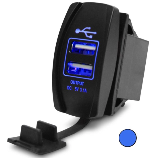 USB 5V 3,1A GNIAZDO LADOWARKA 12V PANELOWA N