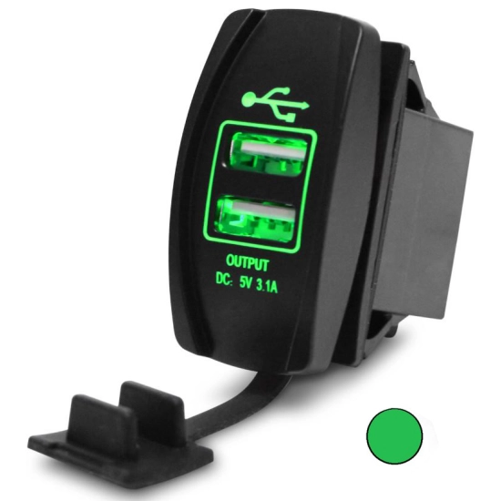 USB 5V 3,1A GNIAZDO LADOWARKA 12V PANELOWA Z