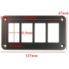 RAMKA PANEL ALUMINIUM CARLING PRZELACZNIK X4