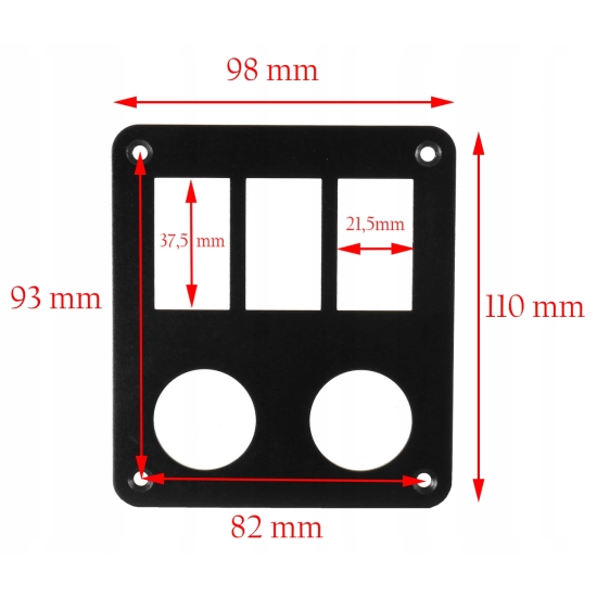 RAMKA PANEL ALUMINIUM CARLING PRZELACZNIK X3 + USB