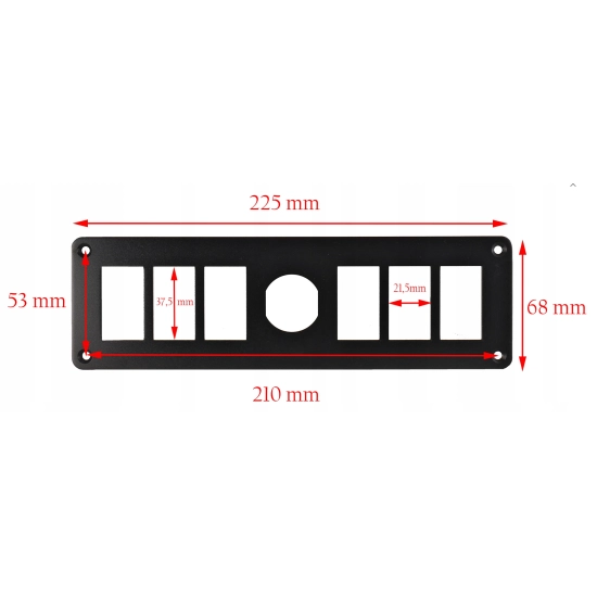 RAMKA PANEL ALUMINIUM CARLING PRZELACZNIK X6 + USB