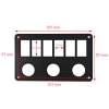 RAMKA PANEL ALUMINIUM CARLING PRZELACZNIK X6 + USB
