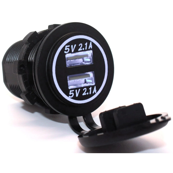 USB 5V 4,2A GNIAZDO SAMOCHODOWE LADOWARKA 12V B