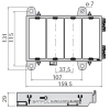 RAMKA MTA 0101520 PODSTAWA GNIAZDO MODUŁ MODUŁU x4