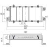 RAMKA MTA 0101450 PODSTAWA GNIAZDO MODUŁ MODUŁU x5