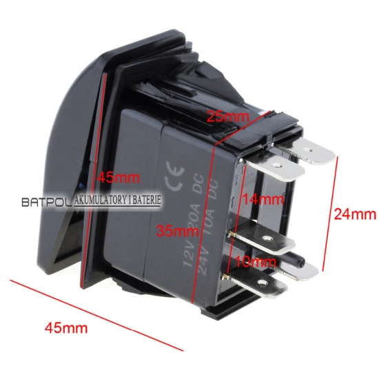 CARLING PRZELACZNIK IP68 WLACZNIK LED 12-24V 20A