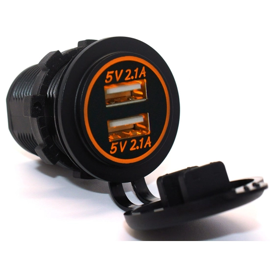 USB 5V 4,2A GNIAZDO SAMOCHODOWE LADOWARKA 12V P