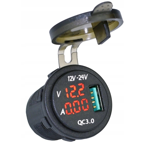 USB 3.0 QUICK CHARGE WOLTOMIERZ AMPEROMIERZ C