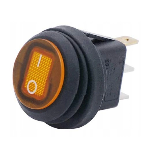 WŁĄCZNIK PRZEŁĄCZNIK HERMETYCZNY 12V IP65 ORANGE