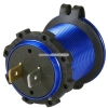 USB 5V 4,2A GNIAZDO ŁADOWARKA METALOWA 12V NIEB